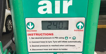 Petrol station air pump deals near me