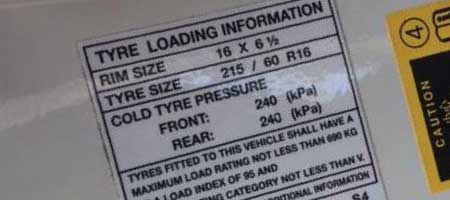 Psi for on sale car tyre